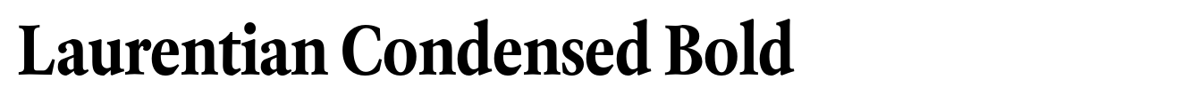 Laurentian Condensed Bold image